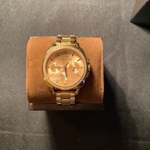 Coach boyfriend bracelet rose gold with 38mm face